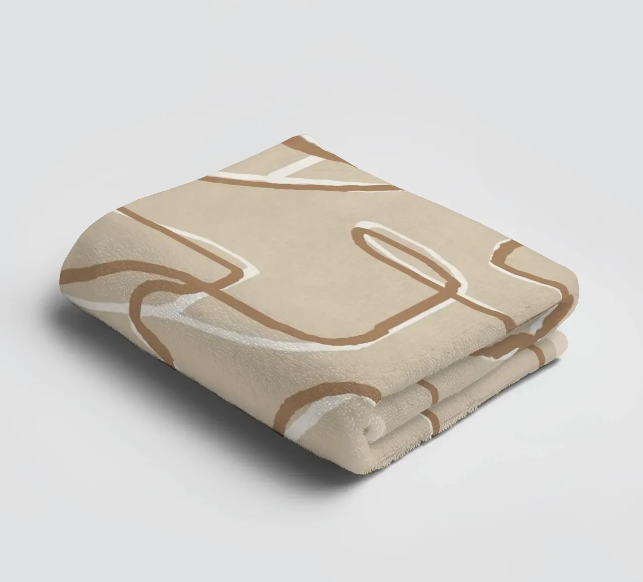 Abstract Face Sketch 2 towel by Nadjaa