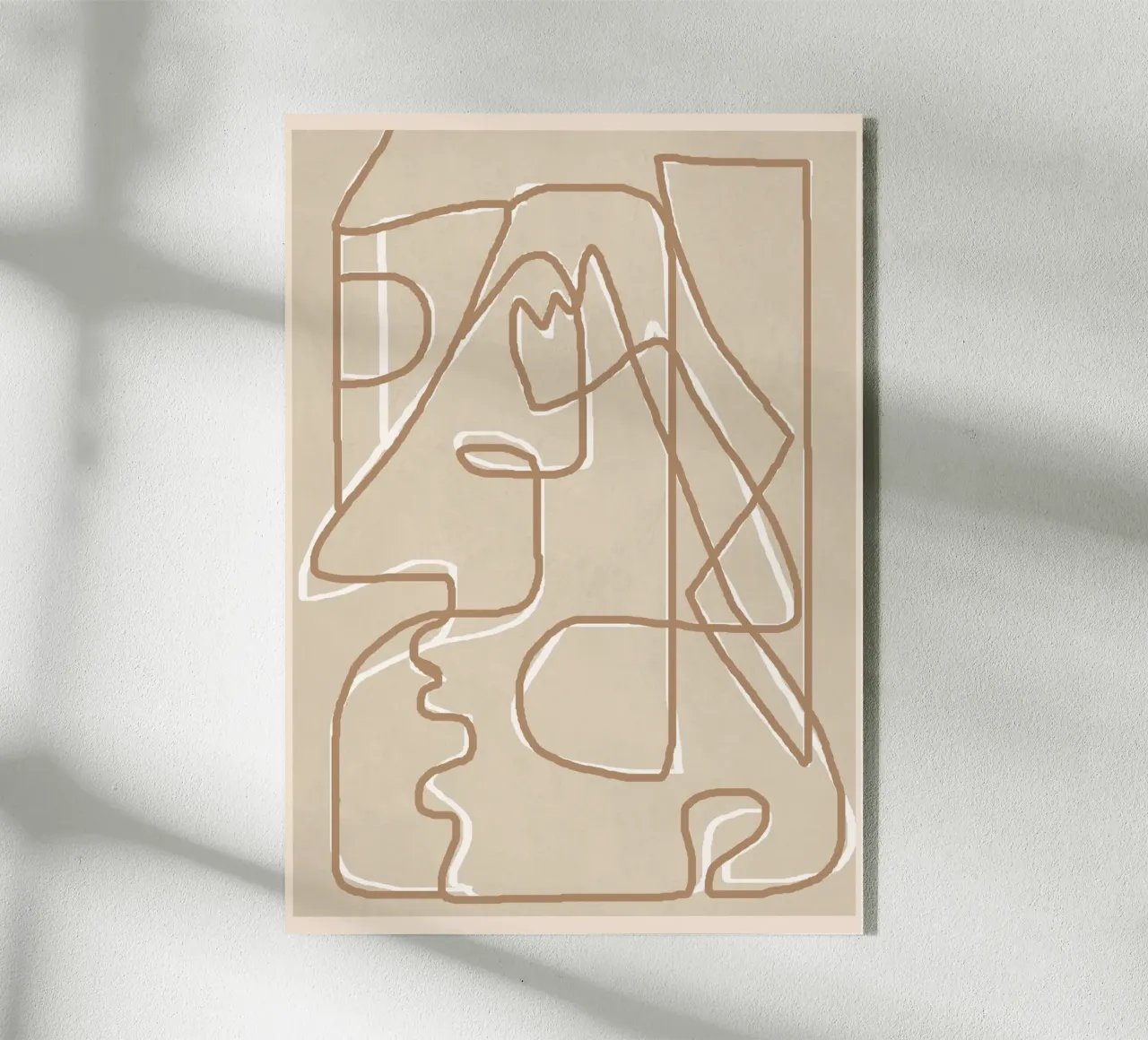 Abstract Face Sketch 2 plexiglass da Nadjaa