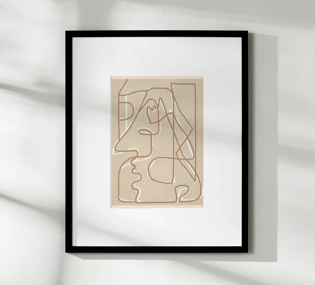 Abstract Face Sketch 2 carta hahnemühle da Nadjaa