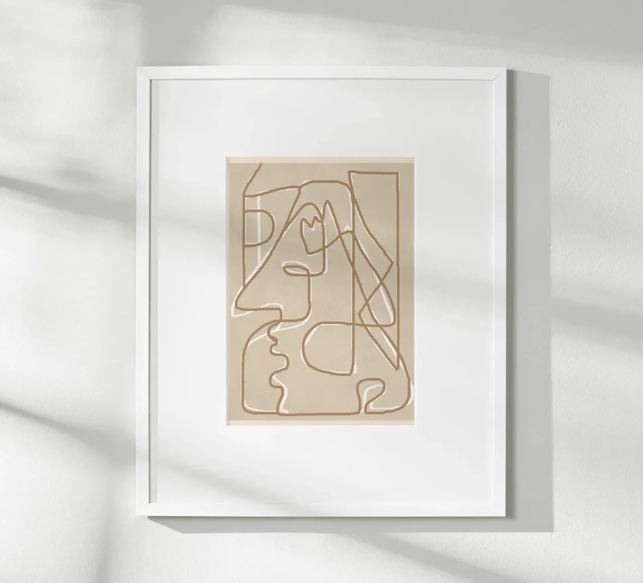 Abstract Face Sketch 2 carta hahnemühle da Nadjaa