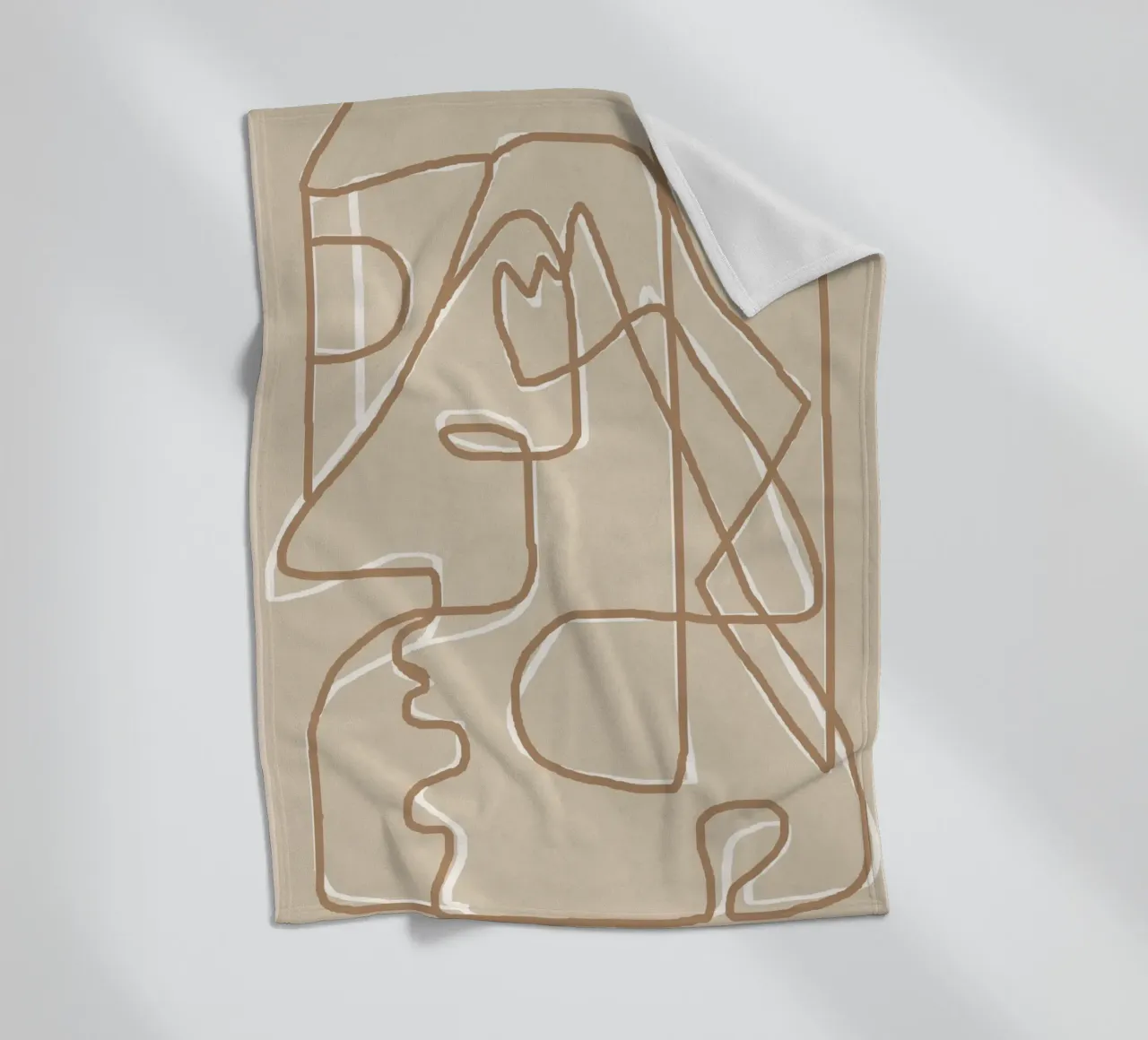 Abstract Face Sketch 2 coperta in pile da Nadjaa