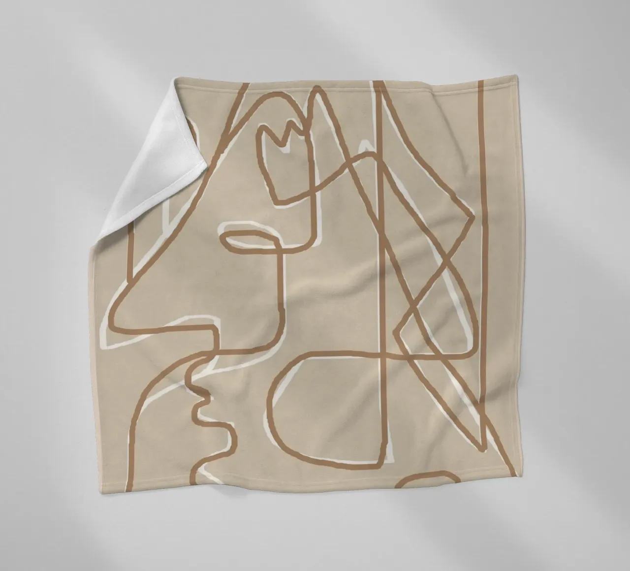 Abstract Face Sketch 2 coperta in pile da Nadjaa