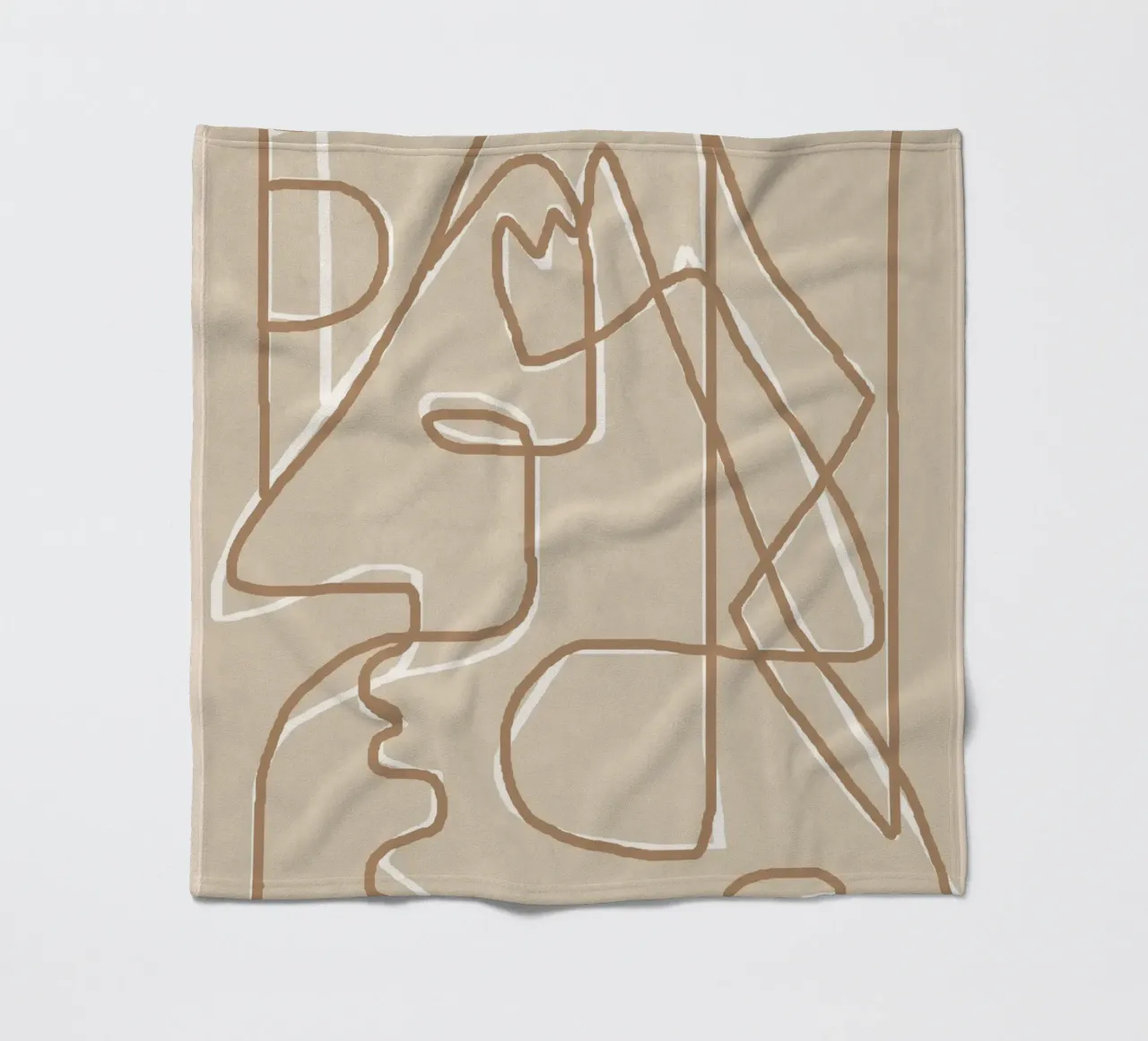 Abstract Face Sketch 2 coperta in pile da Nadjaa