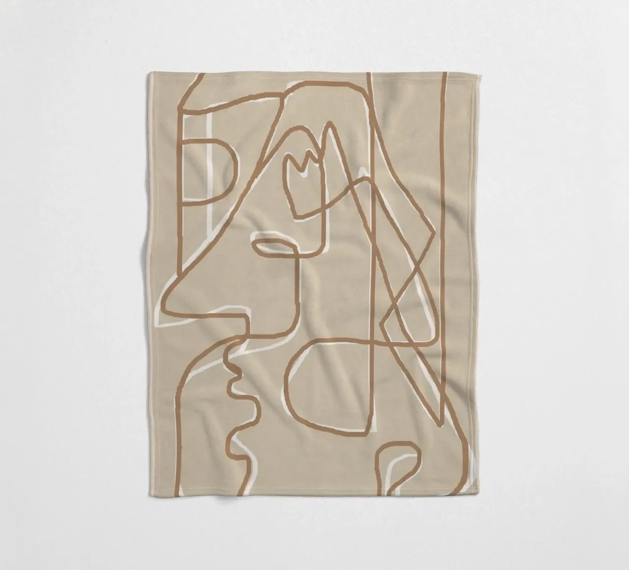 Abstract Face Sketch 2 coperta in pile da Nadjaa