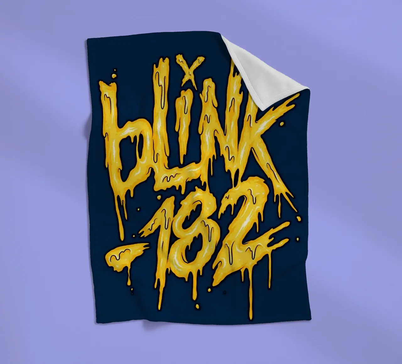 Le groupe Blink-182 plaid polaire de vanhesling