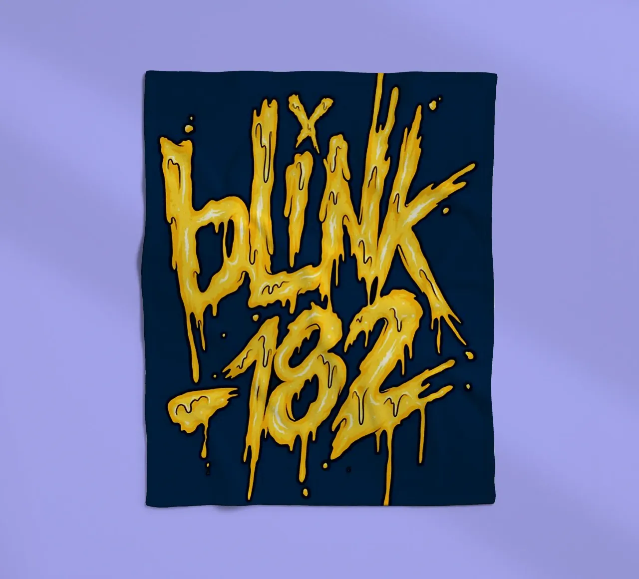 Le groupe Blink-182 plaid polaire de vanhesling