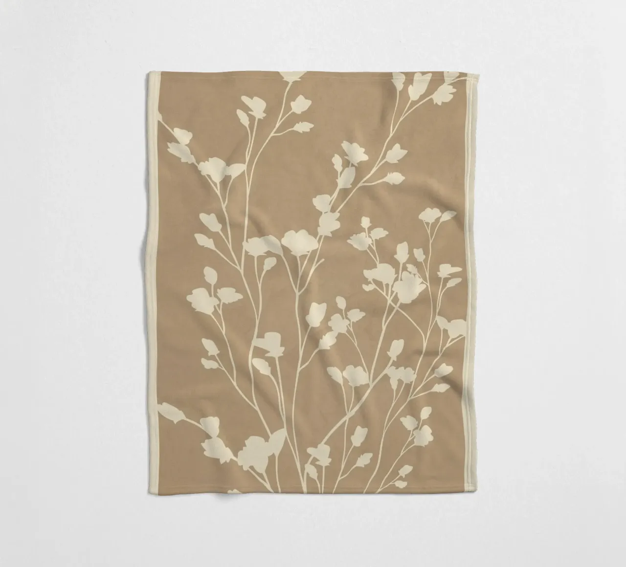 Minimal Branches Art 2 coperta in pile da Nadjaa