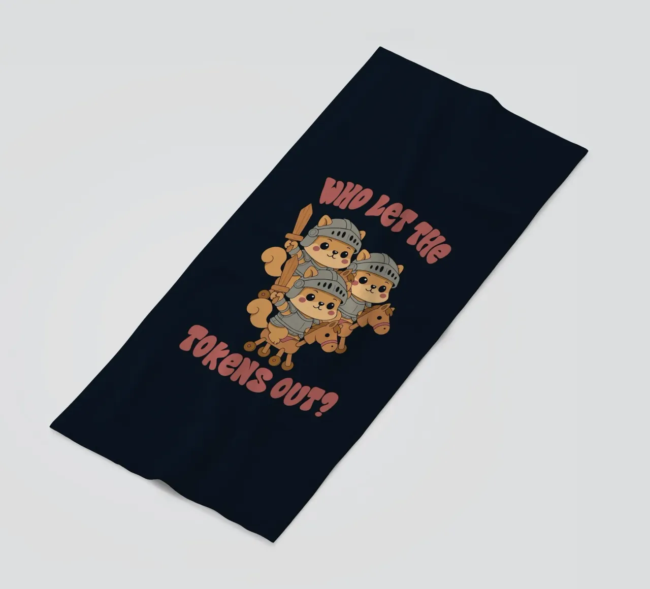 Who let the Tokens Out beach towel by Loobs