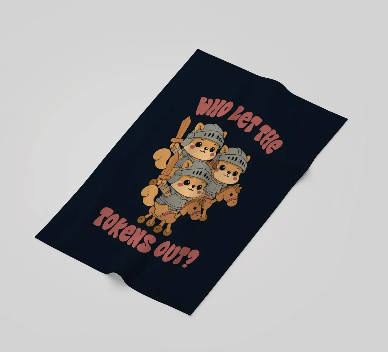 Who let the Tokens Out beach towel by Loobs