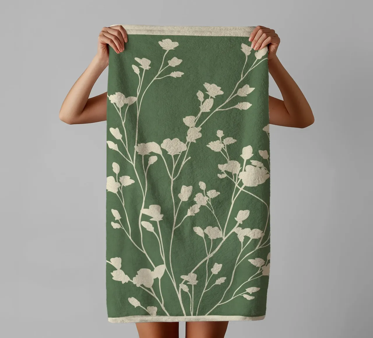 Minimal Branches Art 3 towel by Nadjaa