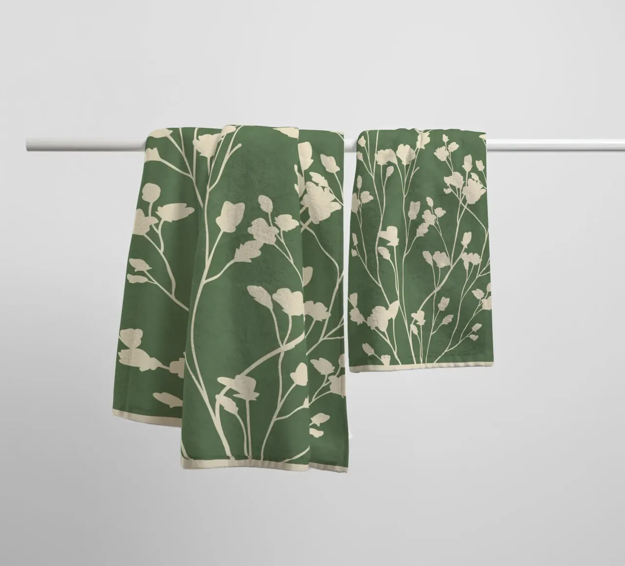 Minimal Branches Art 3 towel by Nadjaa