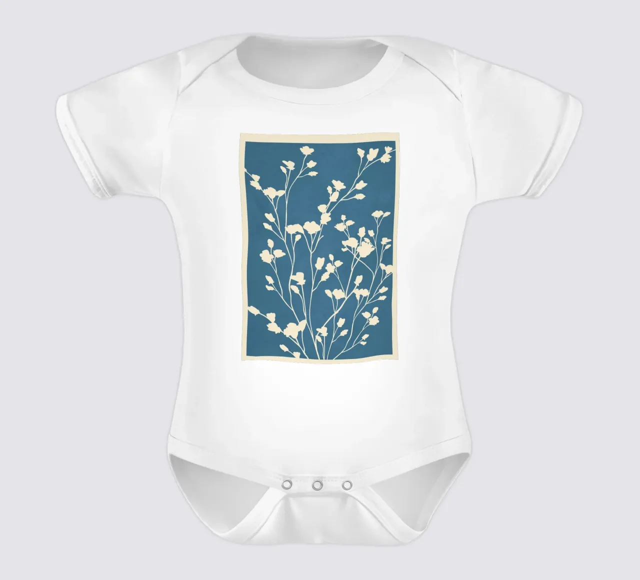 Minimal Branches Art 4 body neonato maniche corte da Nadjaa