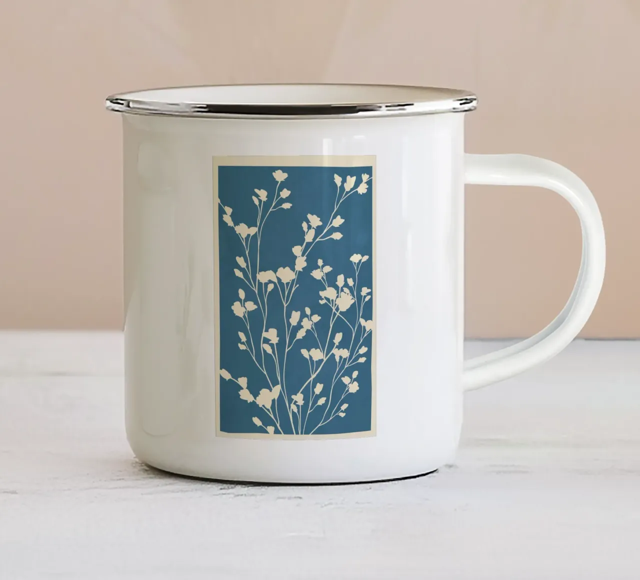 Minimal Branches Art 4 tazza in smalto da Nadjaa