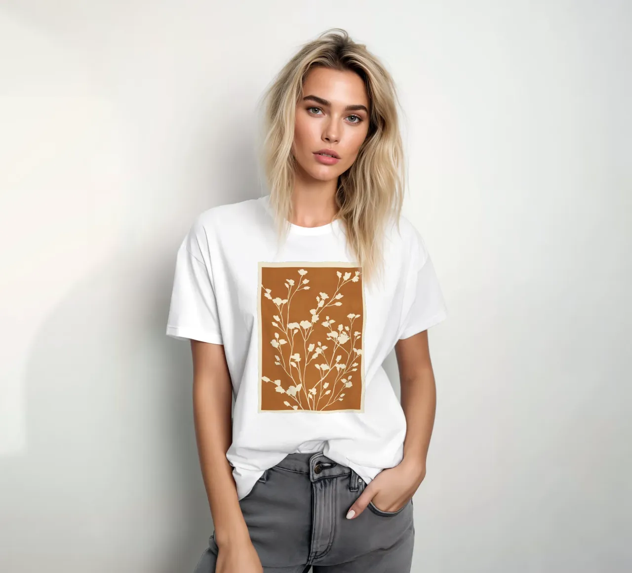 Minimal Branches Art 5 t-shirt da Nadjaa