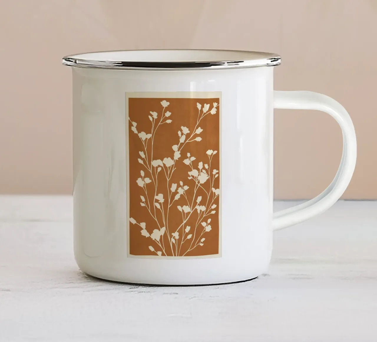 Minimal Branches Art 5 tazza in smalto da Nadjaa