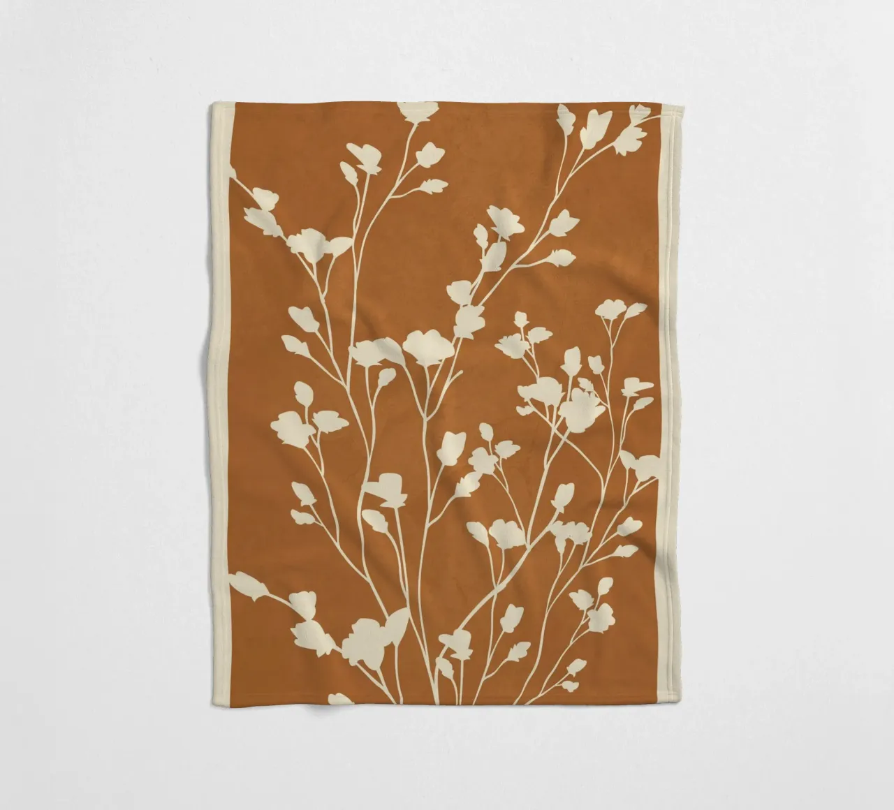 Minimal Branches Art 5 coperta in pile da Nadjaa