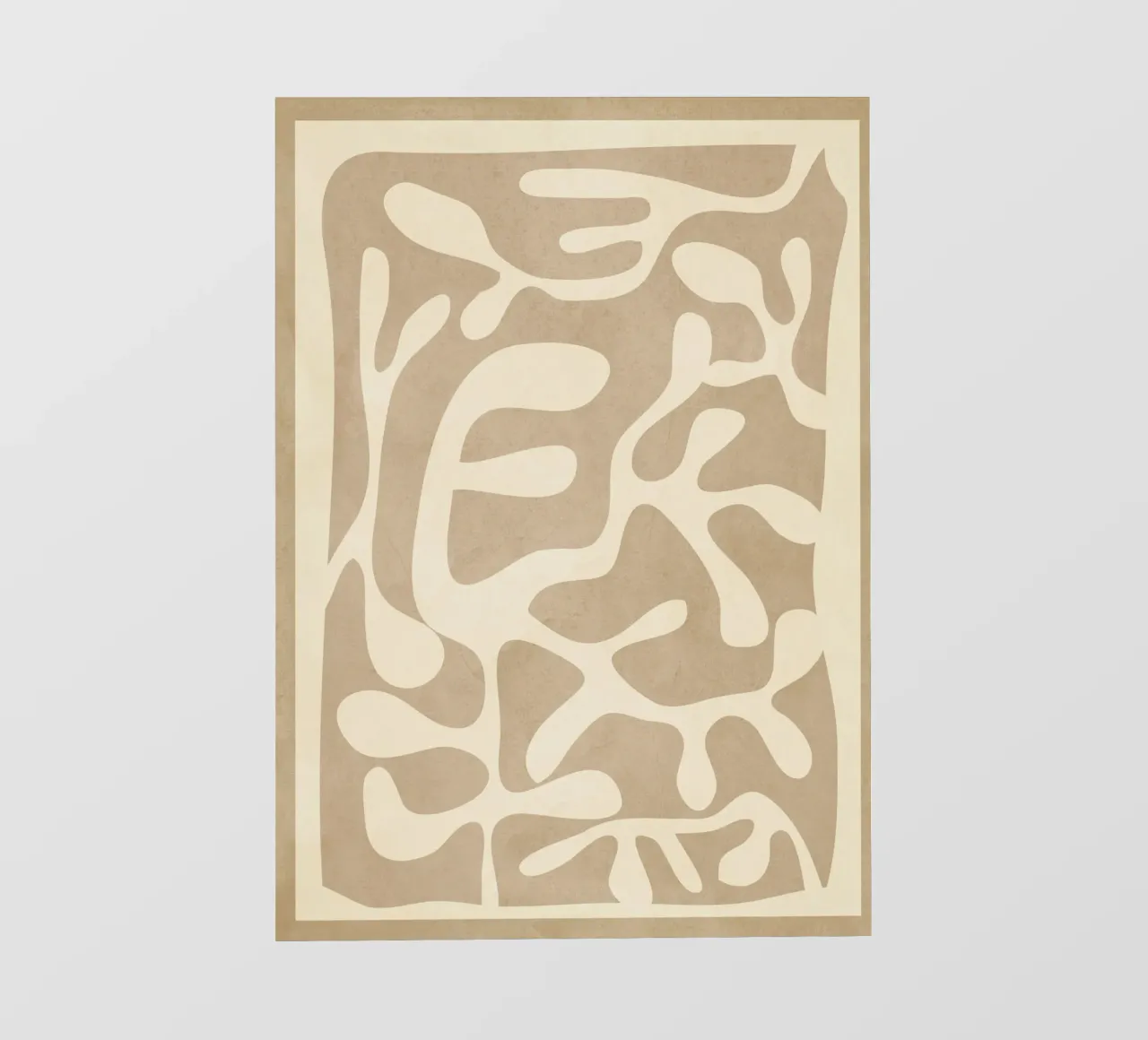 Minimalist Abstract Leaves 2 telo in pvc da Nadjaa