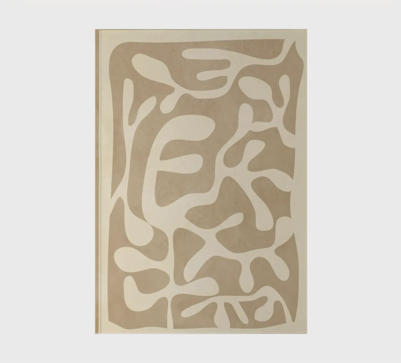 Minimalist Abstract Leaves 2 notebook by Nadjaa