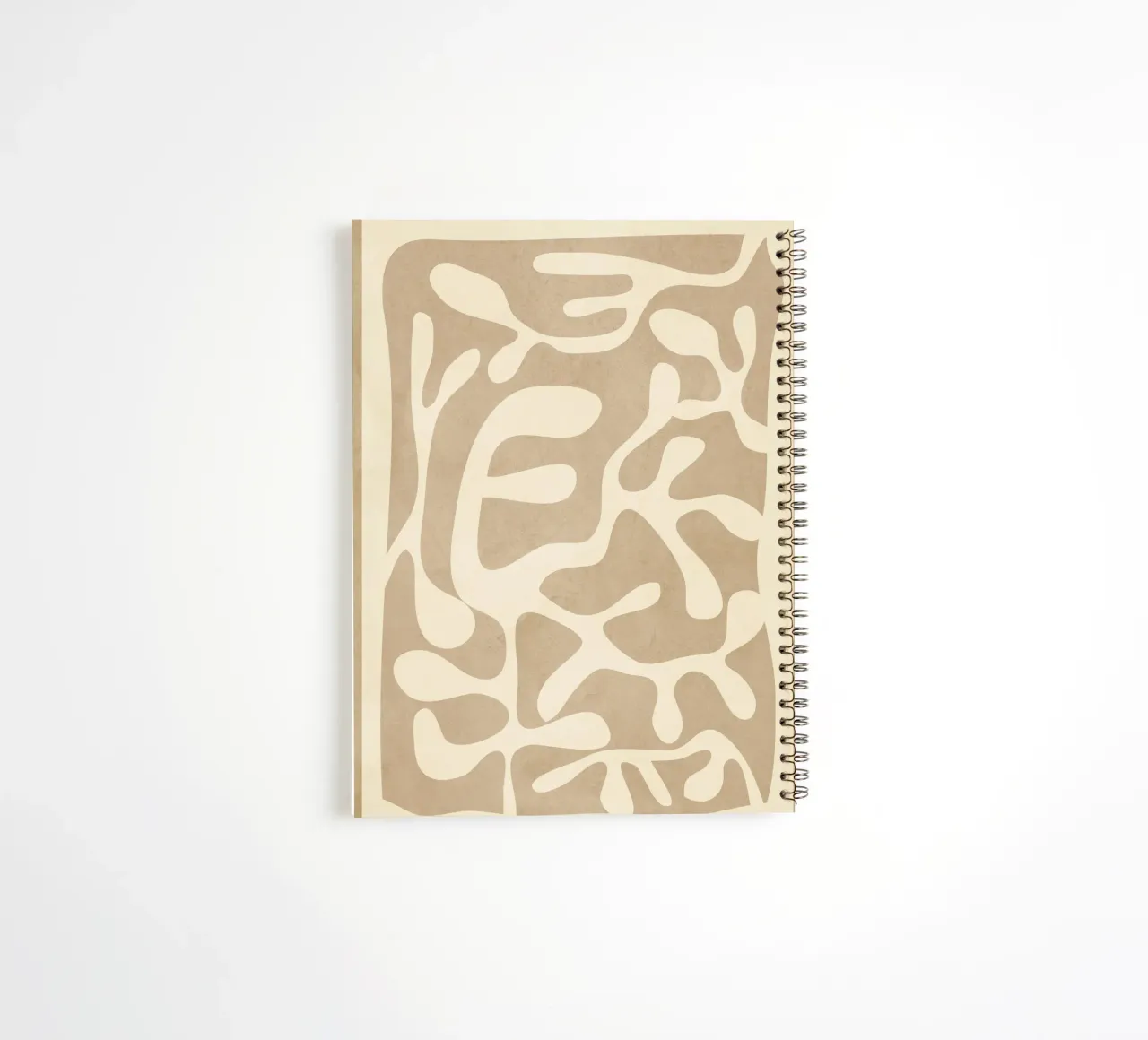 Minimalist Abstract Leaves 2 spiral notebook by Nadjaa
