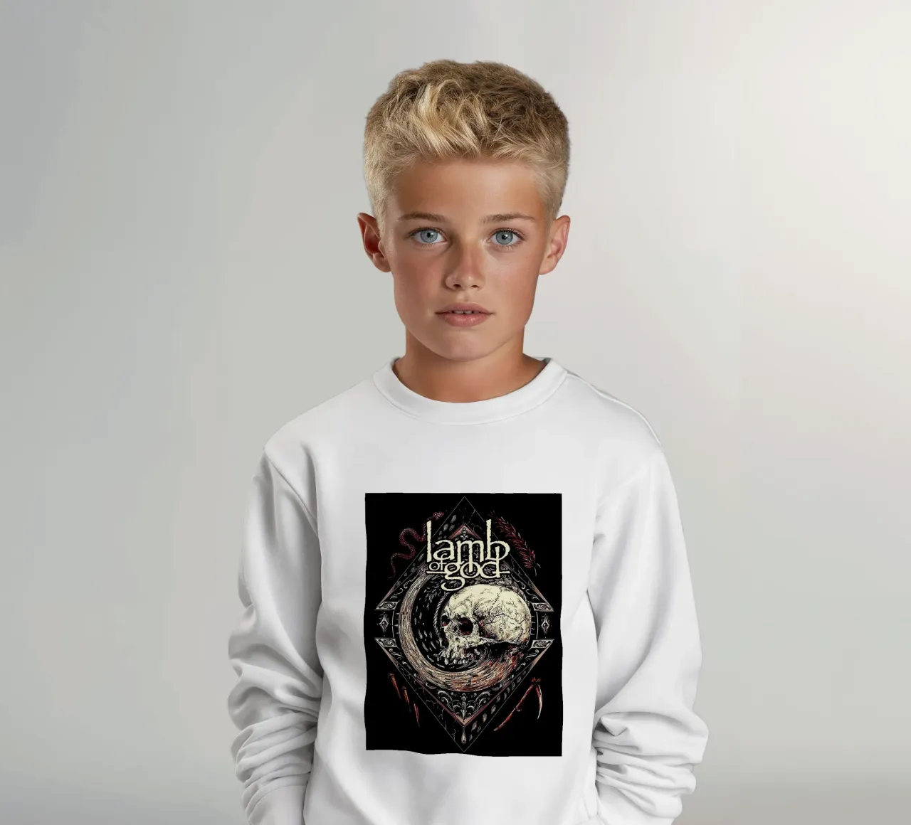 Lamb of God band felpa bambino da vanhesling