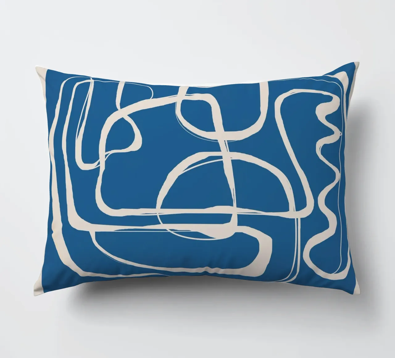 Modern Minimalist One Line Art 2 cuscino da Nadjaa