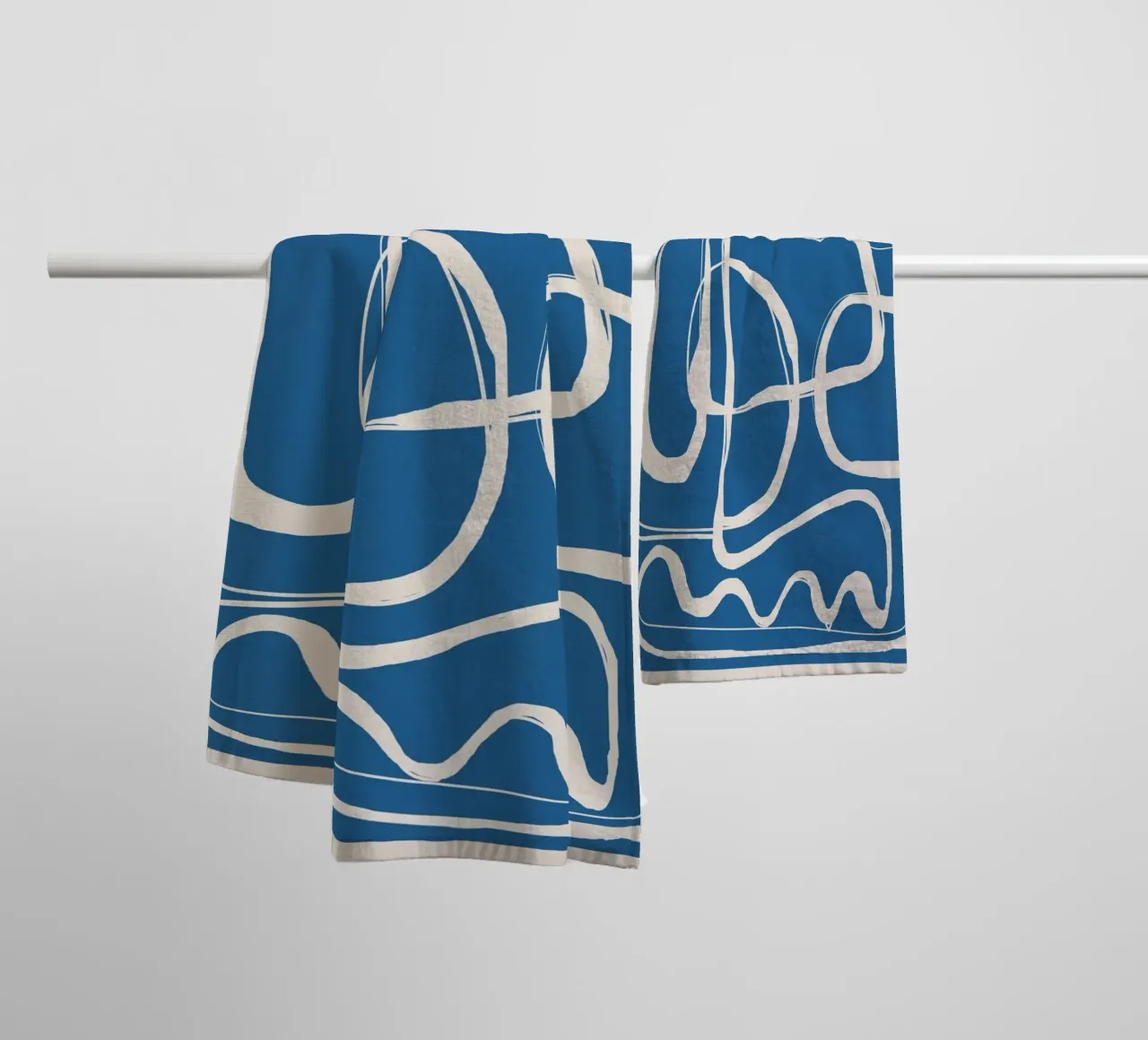 Modern Minimalist One Line Art 2 asciugamano da bagno da Nadjaa