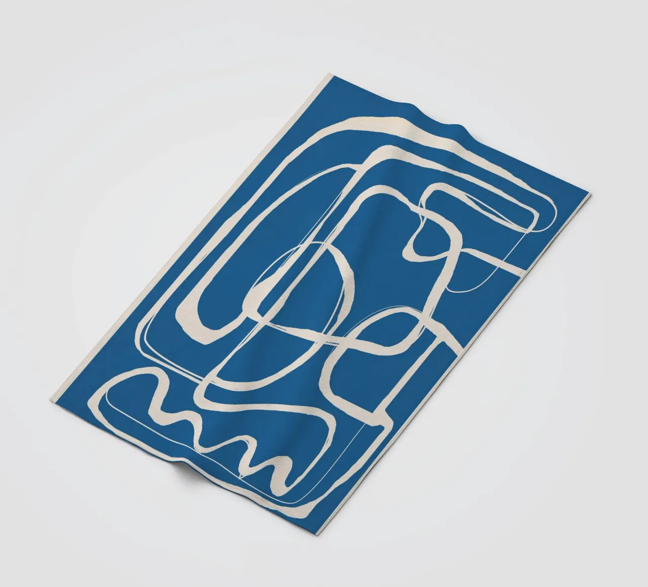 Modern Minimalist One Line Art 2 coperta in pile da Nadjaa