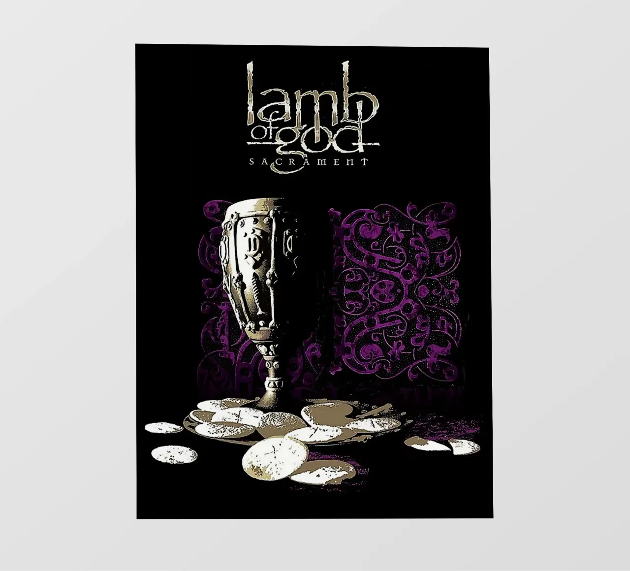 Lamb of God band telo in pvc da vanhesling