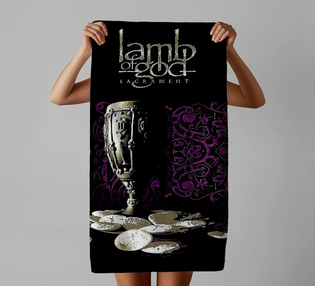 Groupe Lamb of God serviette de bain de vanhesling
