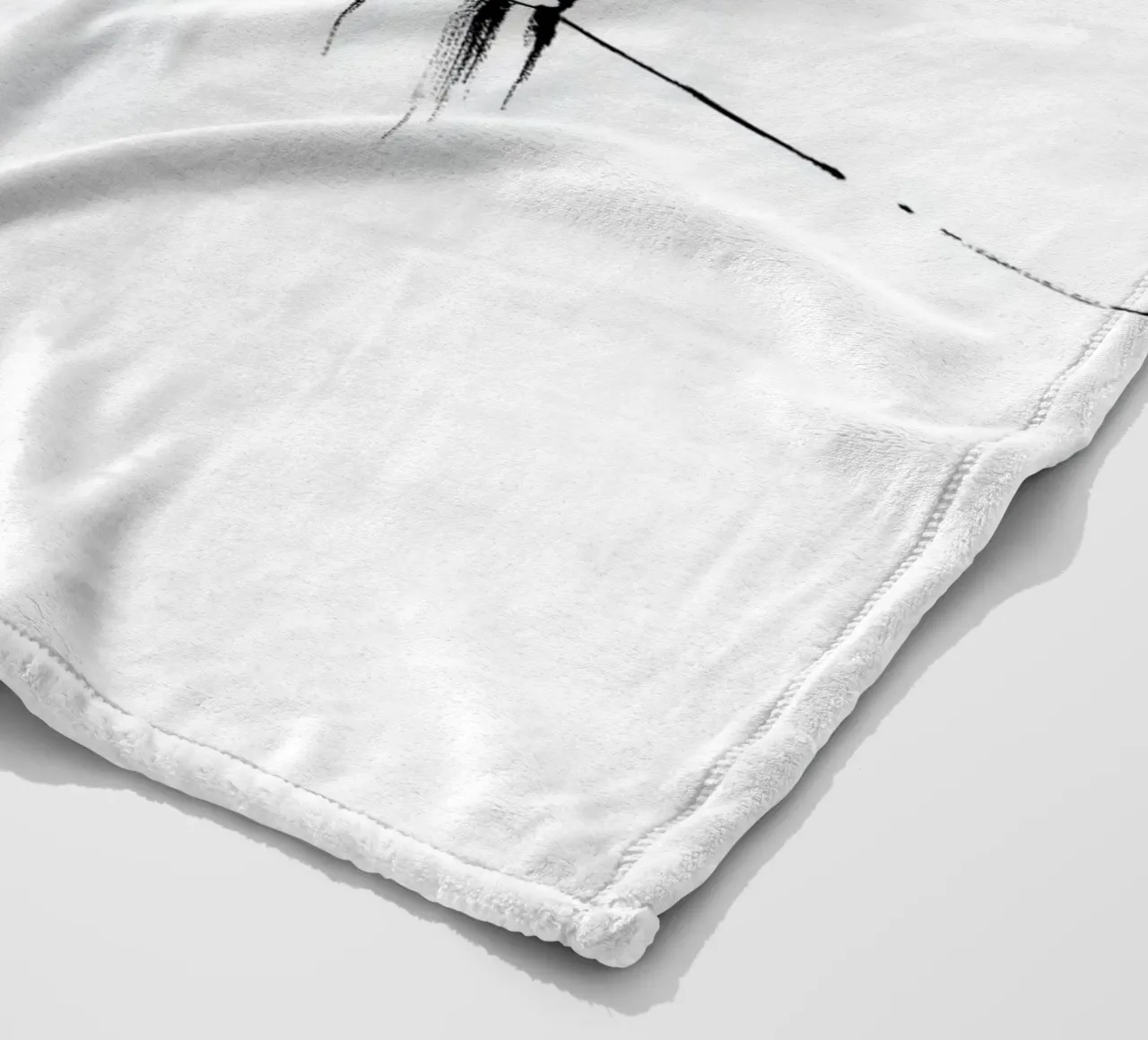 Minimal Cat on a Line coperta in pile da cityart