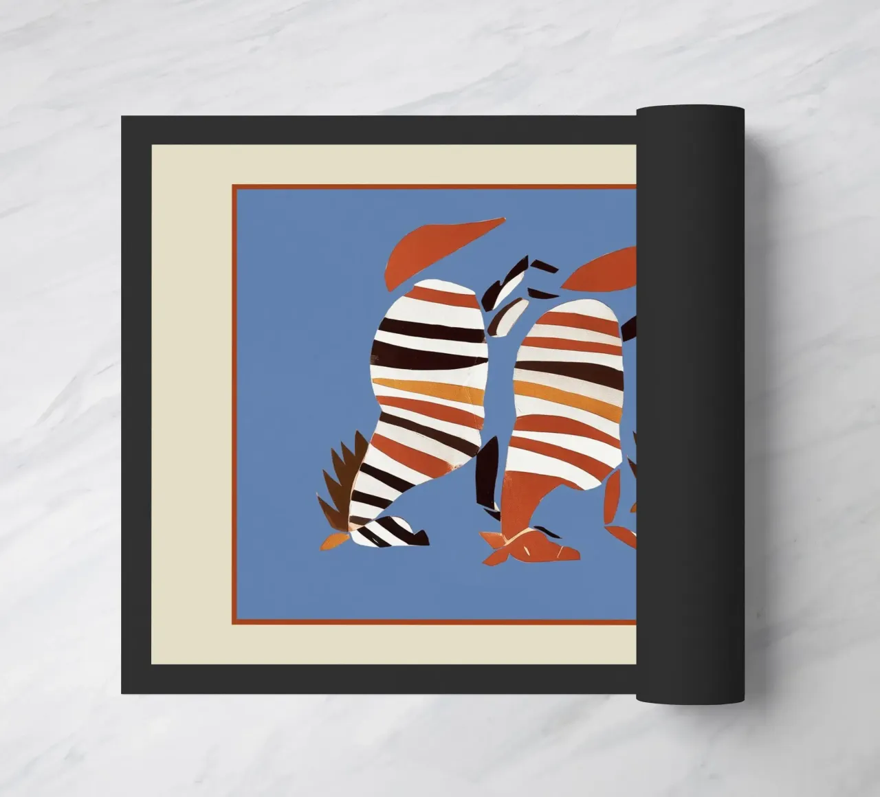 Striped Running Horses zerbino da cityart