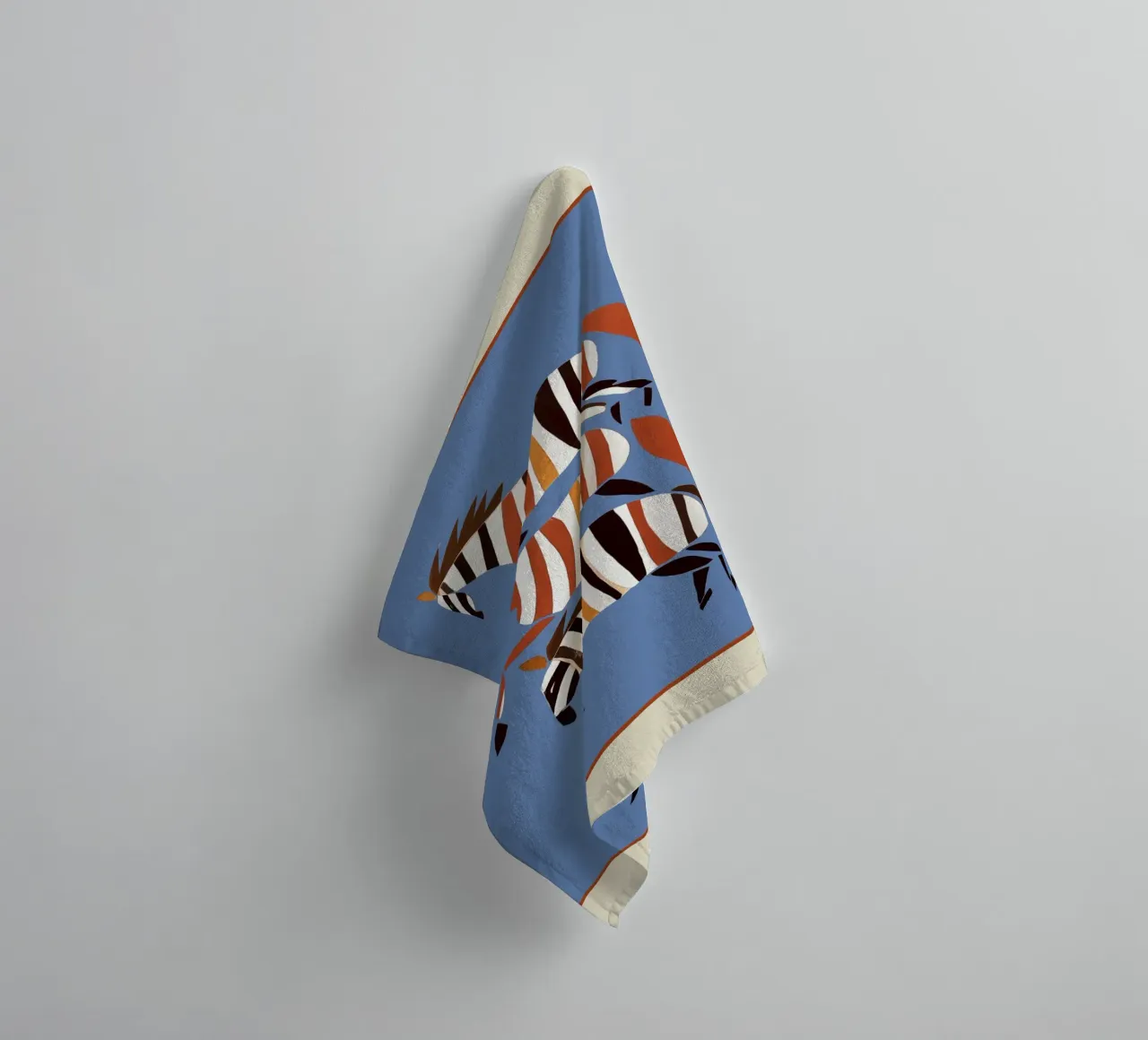 Striped Running Horses asciugamano da bagno da cityart