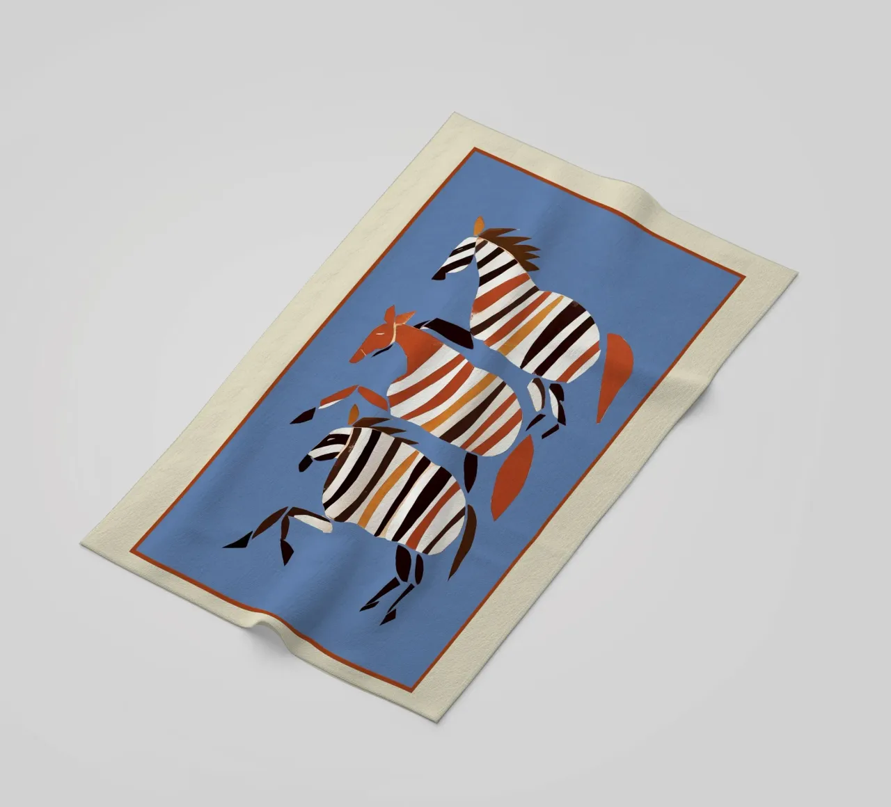 Striped Running Horses telo mare da cityart