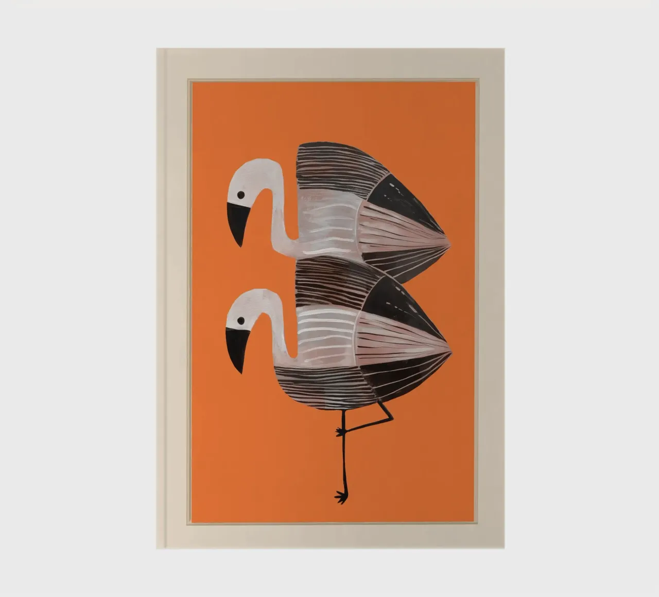 Tangerine Flamingos notitieboek van cityart