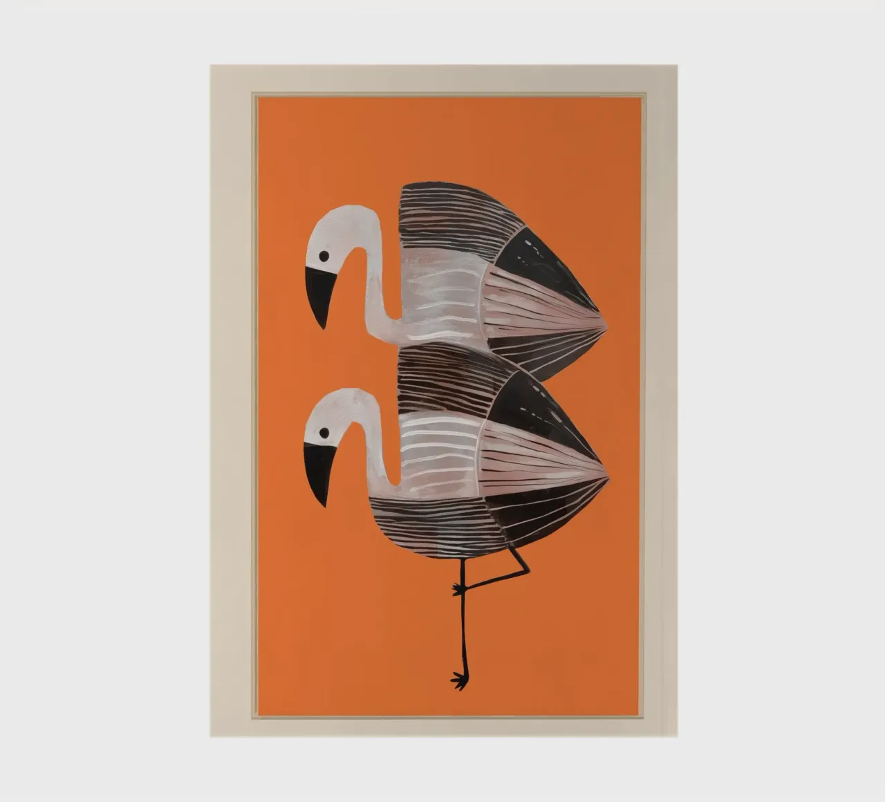 Tangerine Flamingos notitieboek van cityart