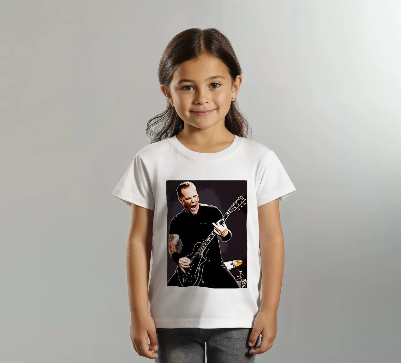 James Hetfield Metallichead band music 17 Art kids t-shirt by music soul