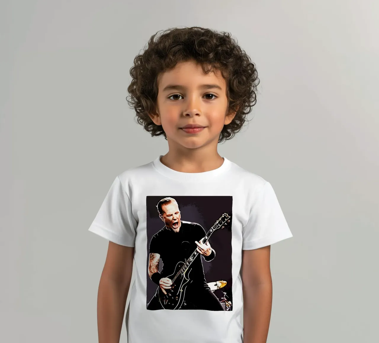 James Hetfield Metallichead band music 17 Art kids t-shirt by music soul