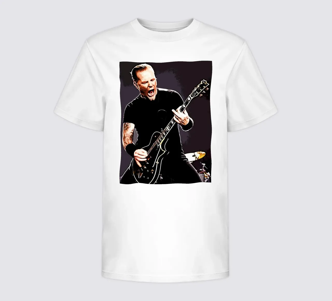 James Hetfield Metallichead band music 17 Art kids t-shirt by music soul