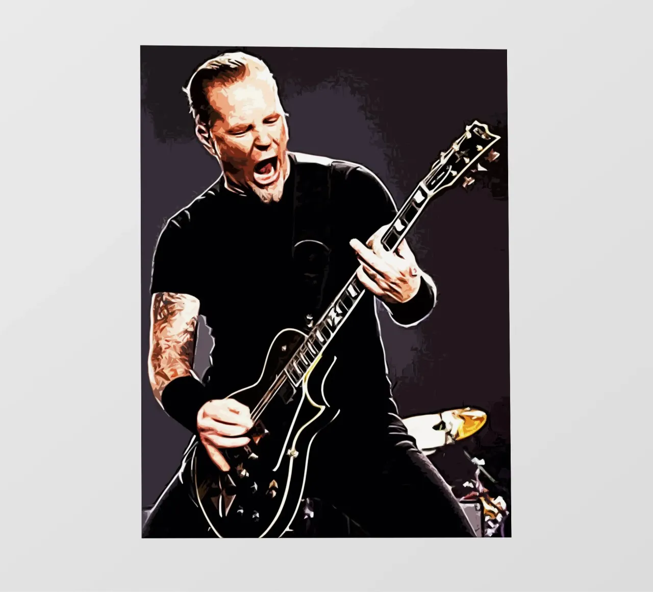 James Hetfield Metallichead band music 17 Art pvc cover by music soul