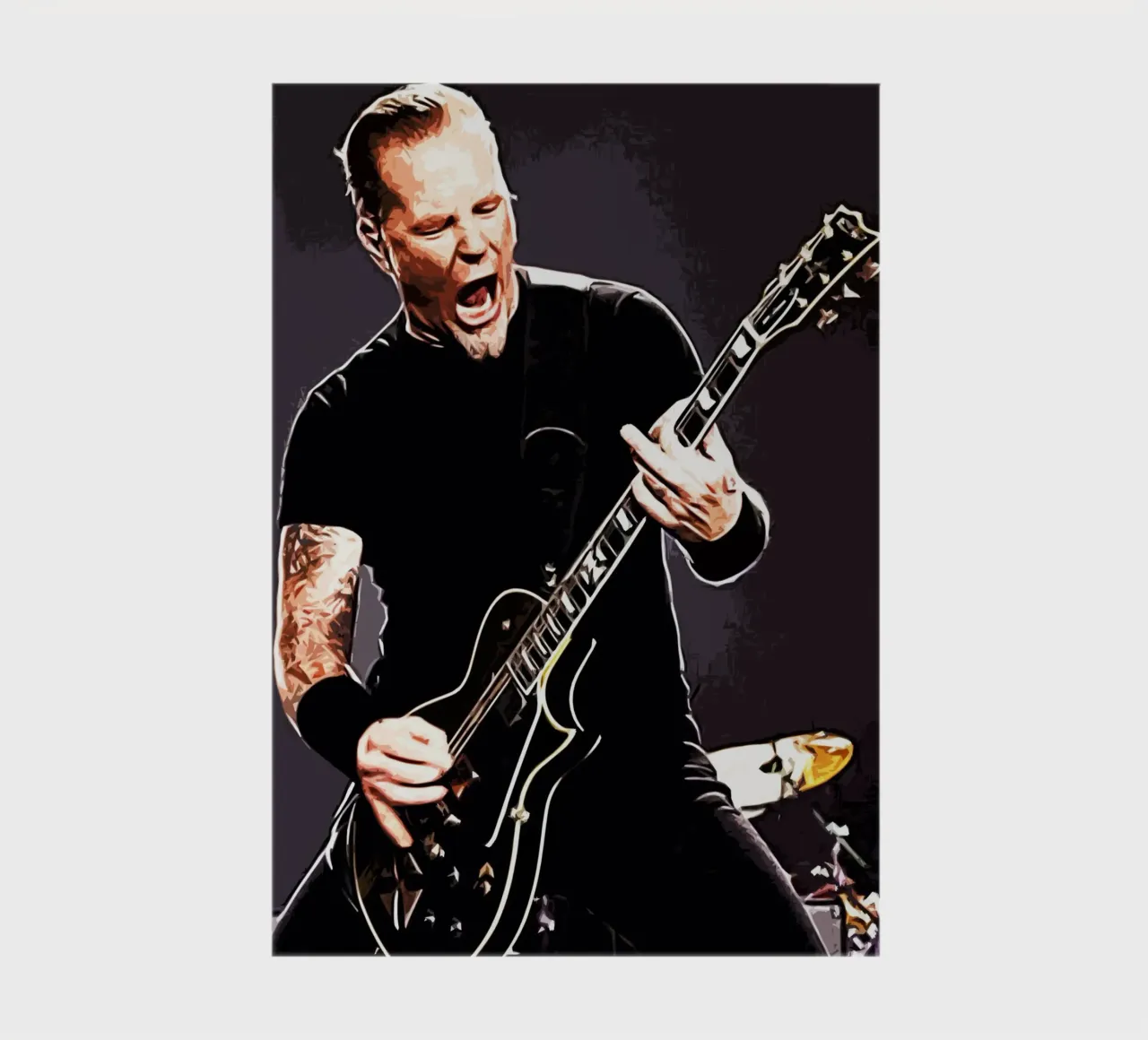 James Hetfield Metallichead groupe musique 17 Art carnet de notes de music soul