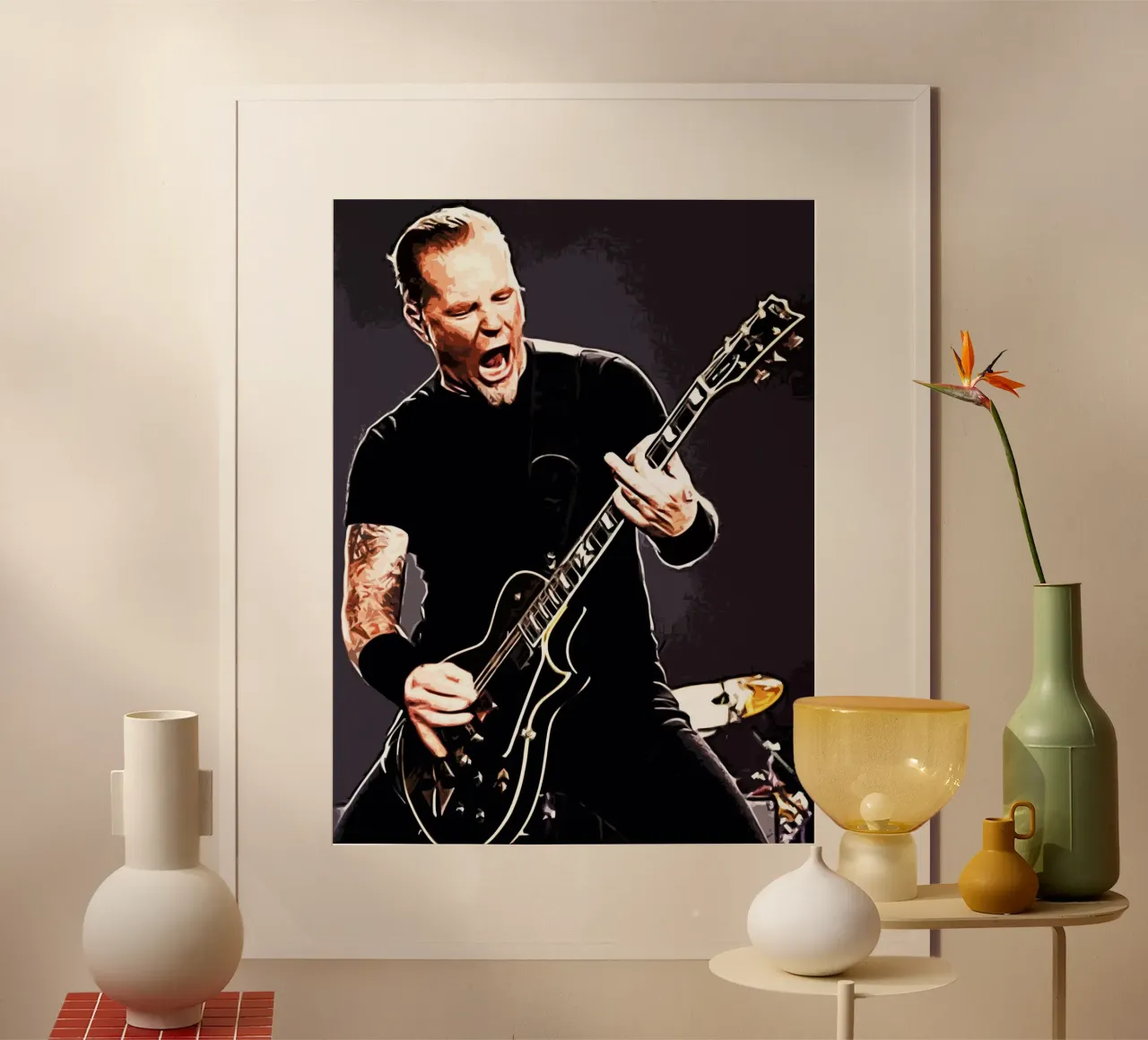 James Hetfield Metallichead band music 17 Art hahnemühle by music soul