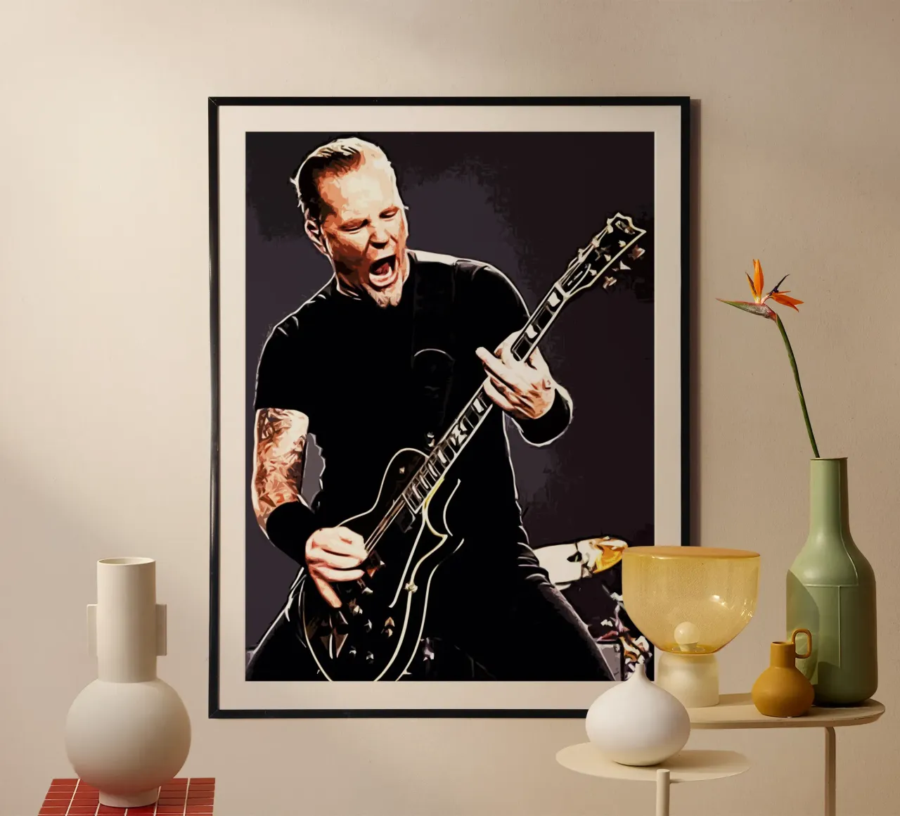 James Hetfield Metallichead band music 17 Art hahnemühle by music soul