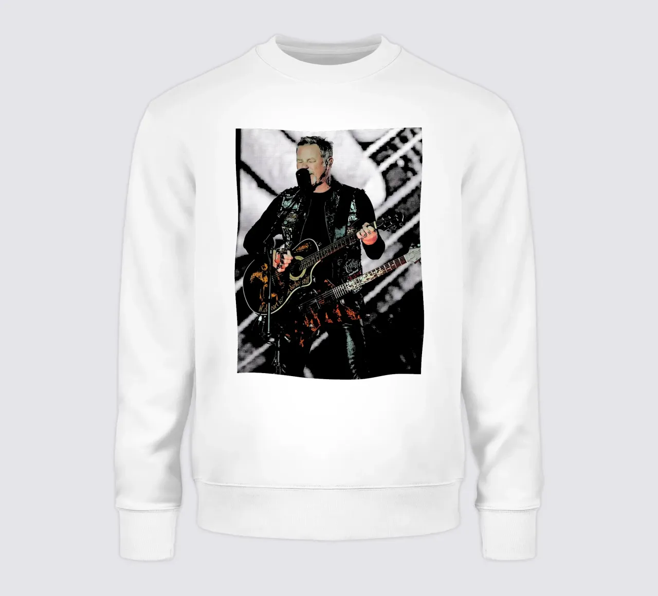 James Hetfield Metallichead band muziek 18 Art sweatshirt van music soul