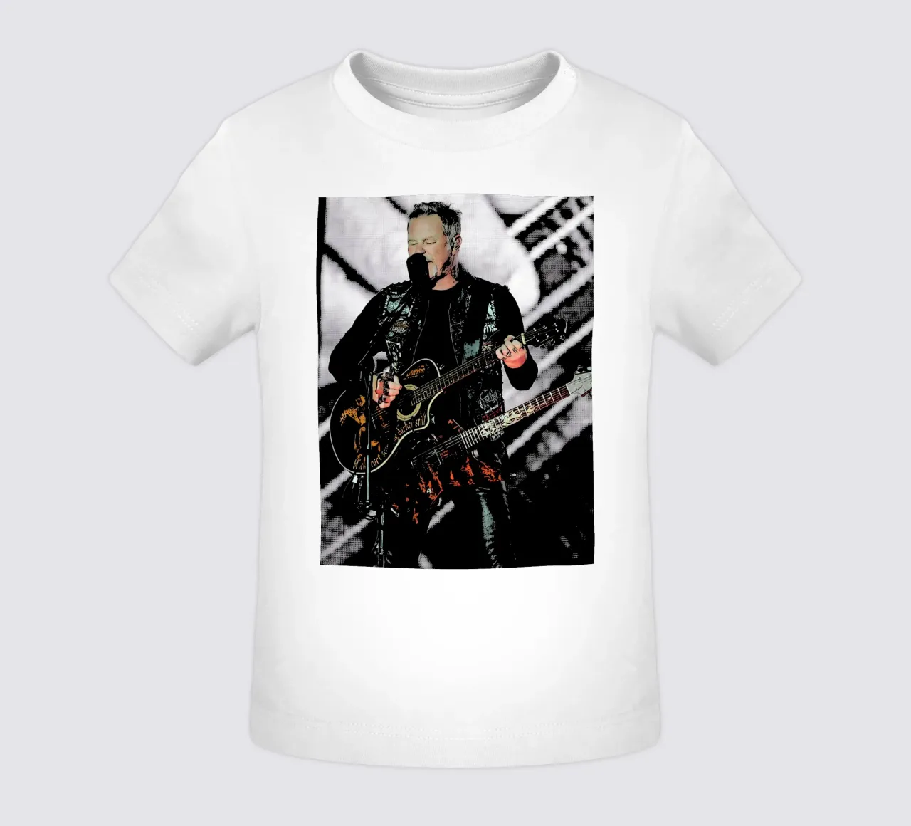 James Hetfield Metallichead band music 18 Art baby t-shirt by music soul