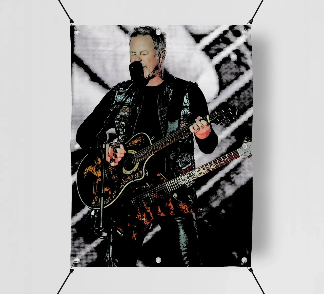 James Hetfield Metallichead band music 18 Art pvc cover by music soul