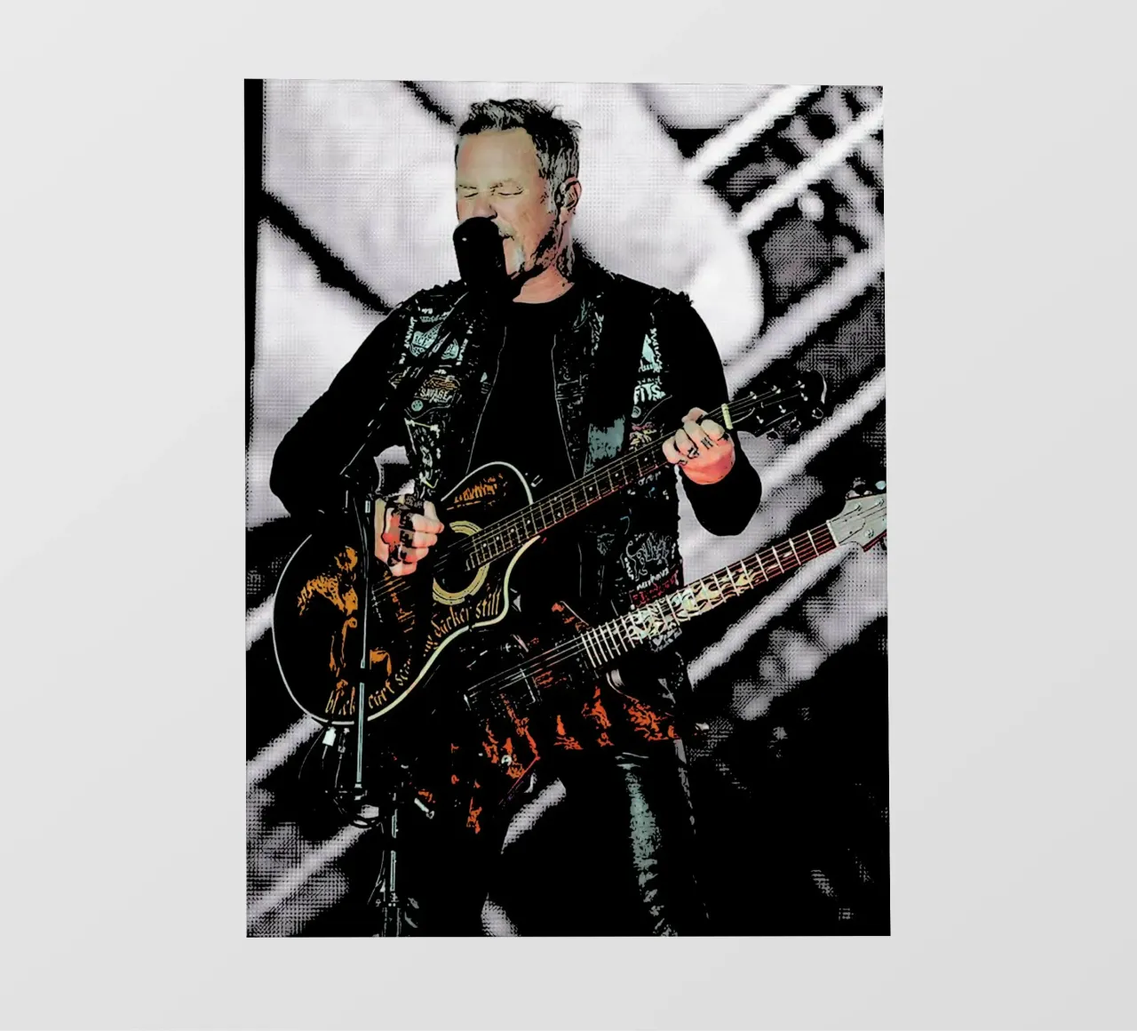 James Hetfield Metallichead band music 18 Art pvc cover by music soul