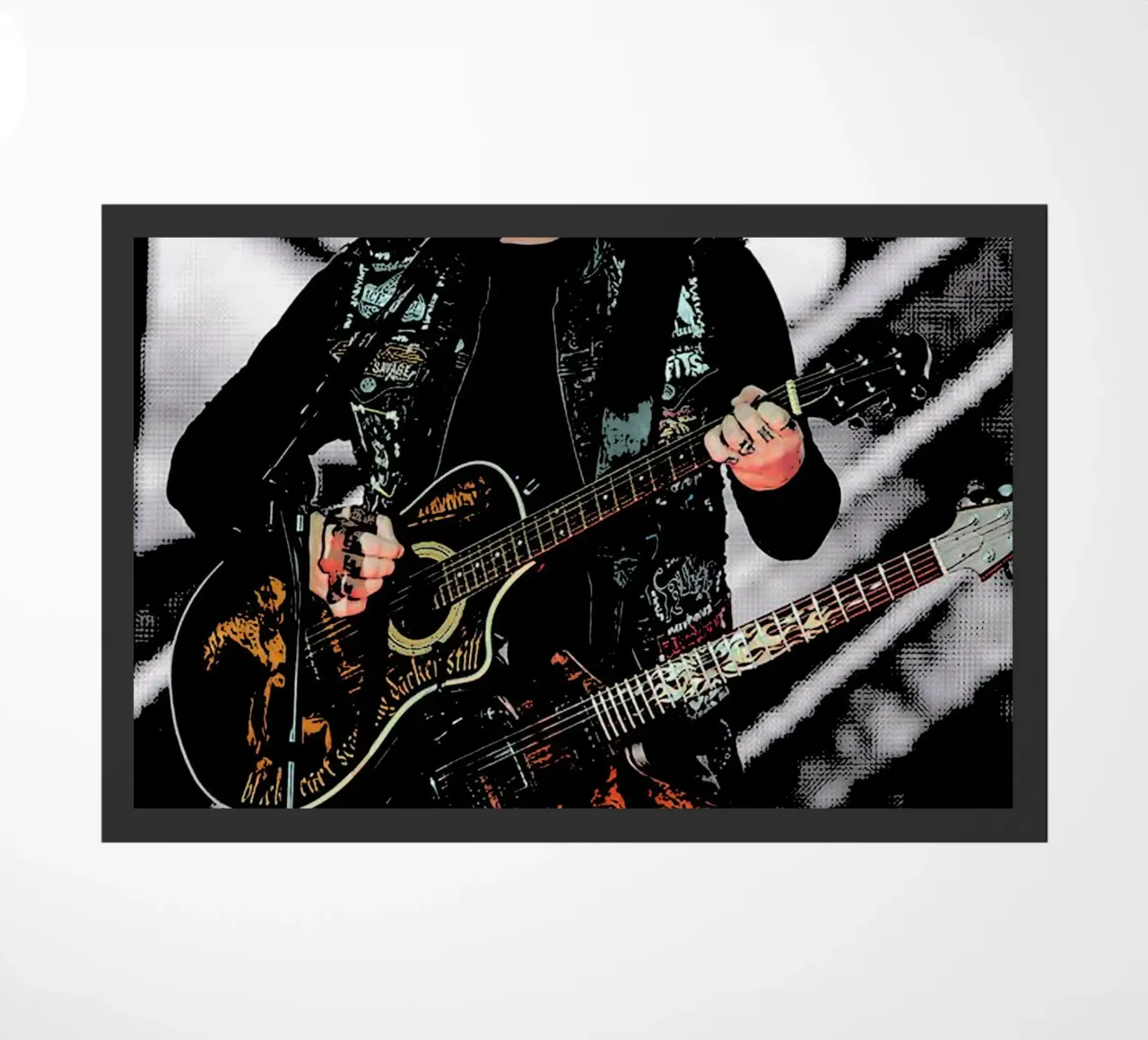 James Hetfield Metallichead band music 18 Art doormat by music soul