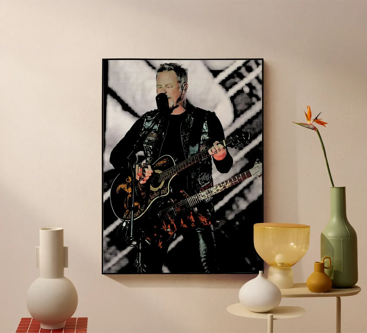 James Hetfield Metallichead groupe musique 18 Art plexiglas de music soul