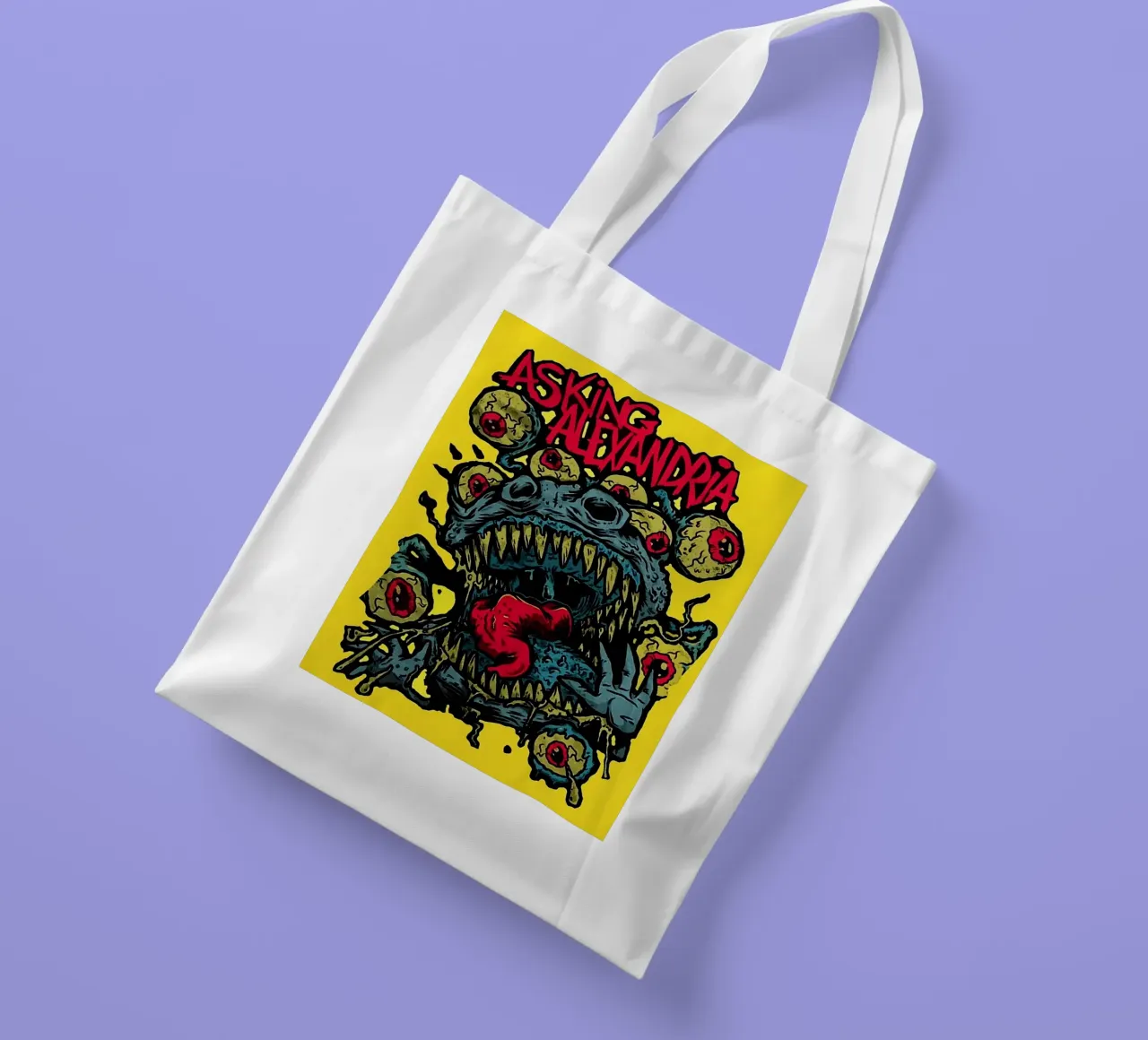 Asking Alexandria band tote bag by vanhesling