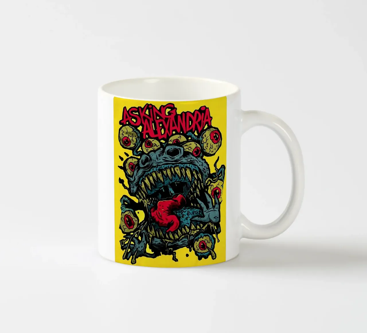 Asking Alexandria band ceramic mug by vanhesling